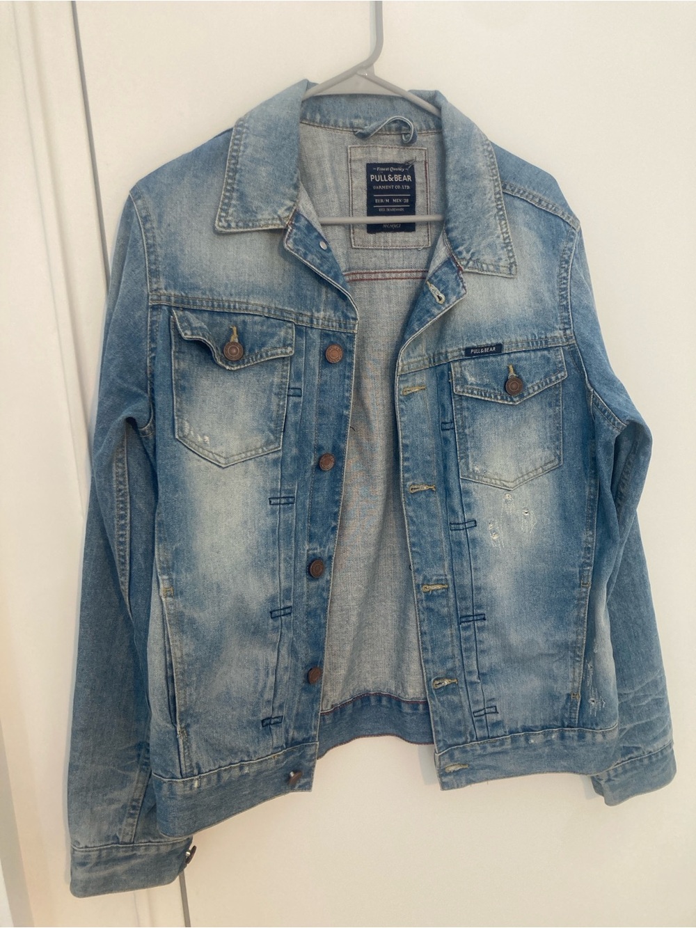 Pull&Bear Faded Light Blue Denim Jacket